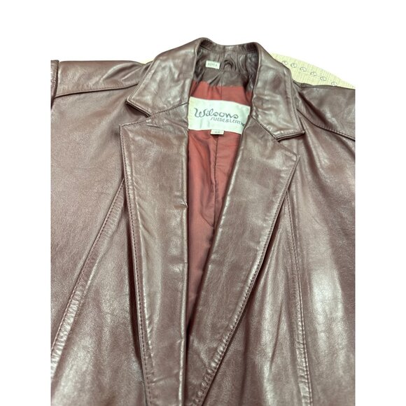 Wilsons Suede & Leather Mens Brown Blazer Jacket Size 36 SKU 7188 - Picture 3 of 16